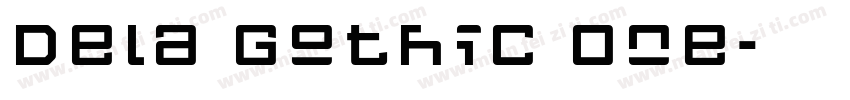 Dela Gothic One字体转换